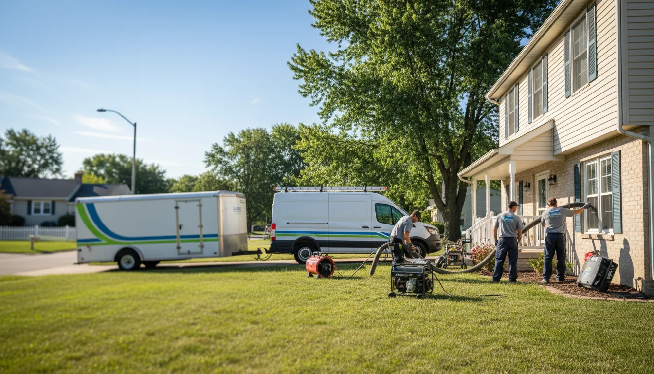 Flooded Basement Restoration And Cleanup With Repair in Cortland, IL near me